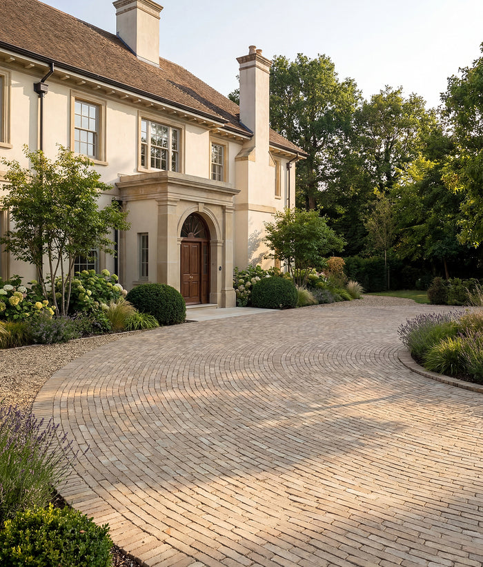 Flanders Buff Tumbled Clay Pavers 5.0x20.4cm