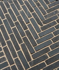 Flanders Charcoal Tumbled Clay Pavers 5.0x20.4cm Sample