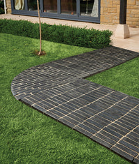 Flanders Charcoal Tumbled Clay Pavers 5.0x20.4cm