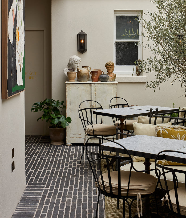 Flanders Charcoal Tumbled Clay Pavers 5.0x20.4cm