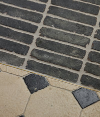 Flanders Charcoal Tumbled Clay Pavers 5.0x20.4cm Sample