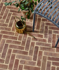 Flanders Warm Russet Tumbled Clay Pavers 5.0x20.4cm