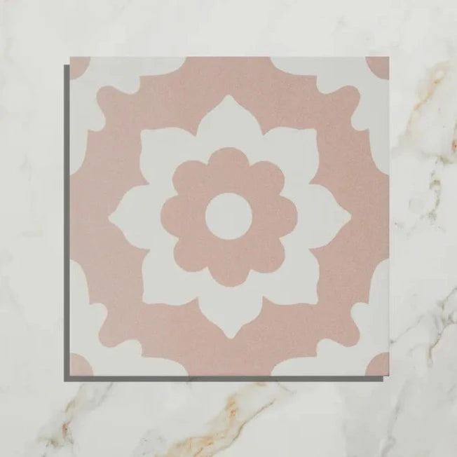 Floris, Rose, £94.20/ M2 Decorative Tiles Pink Tile Porcelain Decorative Tiles Ca Pietra