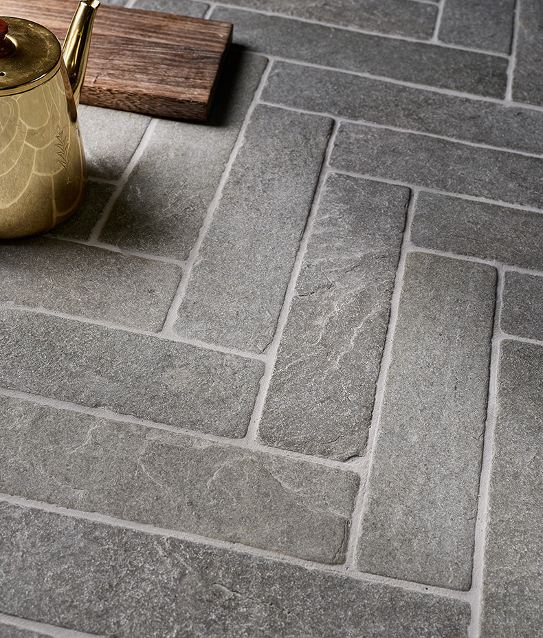 Galway Limestone Parquet Seasoned 7.5x30cm Sample