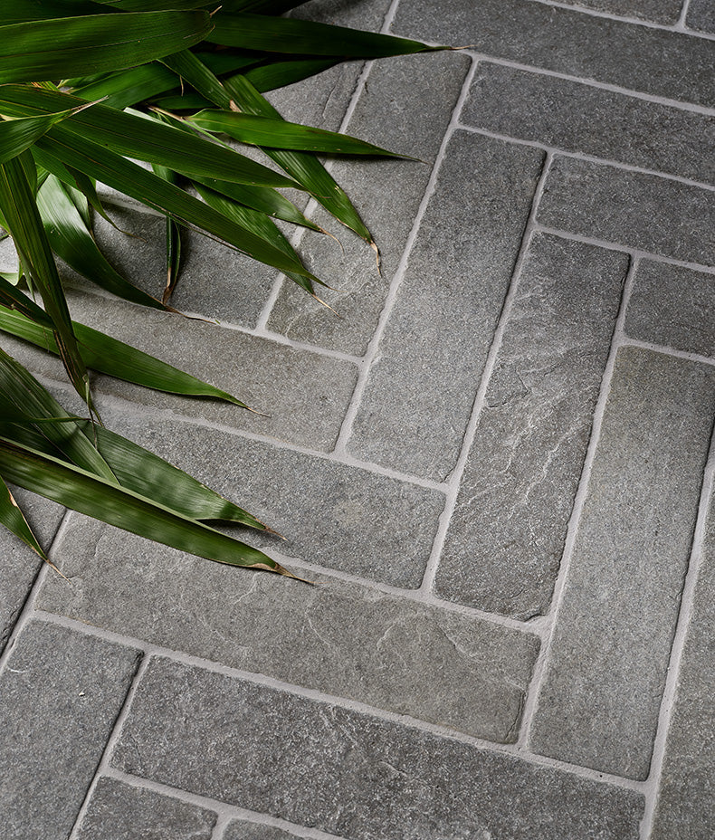 Galway Limestone Parquet Seasoned 7.5x30cm Sample