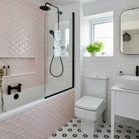 Gelato, Cotton Candy, £12.50 per sheet Mosaic Tiles Pink Tile Ca Pietra