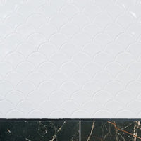 Gelato, Milk White, £12.50 per sheet Mosaic Tiles White Tile Ca Pietra