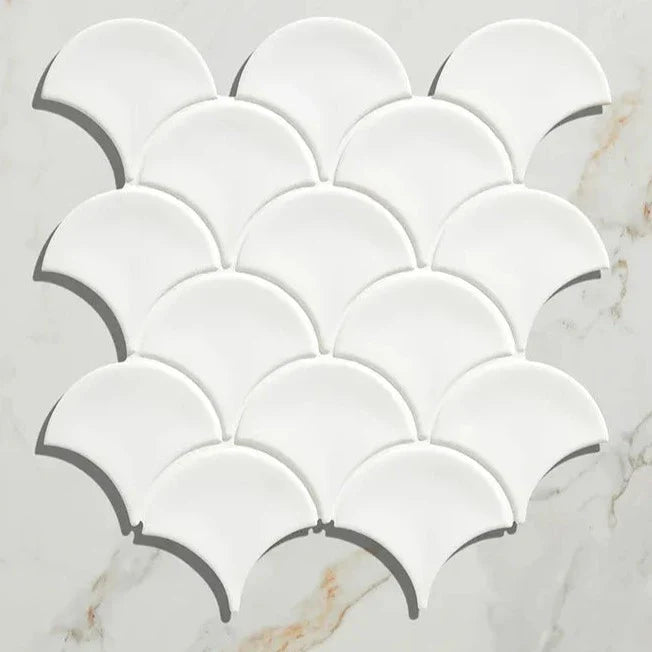 Portare Gelato Porcelain Mosaic Milk White,  £185.67 / M2