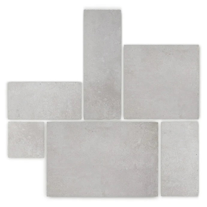 Fired Earth Giotto Chalk Multiformat Limestone Effect Porcelain Tile
