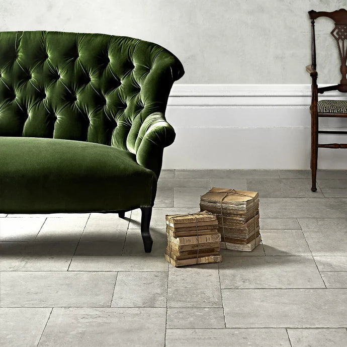 Fired Earth Giotto Chalk Multiformat Limestone Effect Porcelain Tile