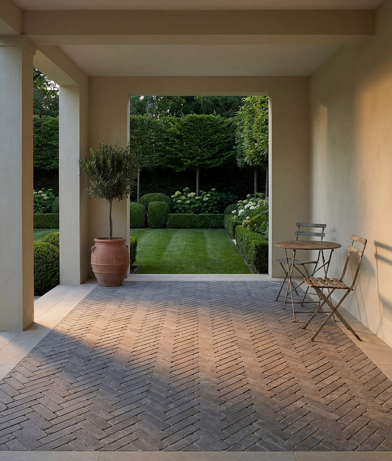 Hazlebury Limestone Klinkers Tumbled & Etched 5x20cm