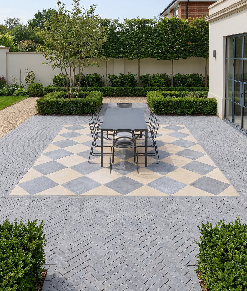 Hazlebury Limestone Klinkers Tumbled & Etched 5x20cm