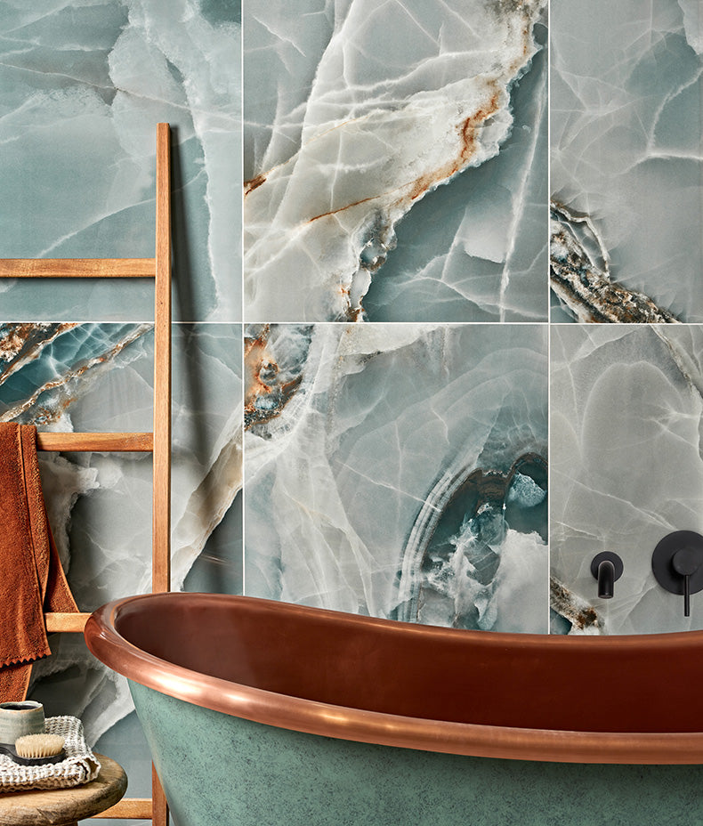 Hollywood Porcelain Turquoise 120cm