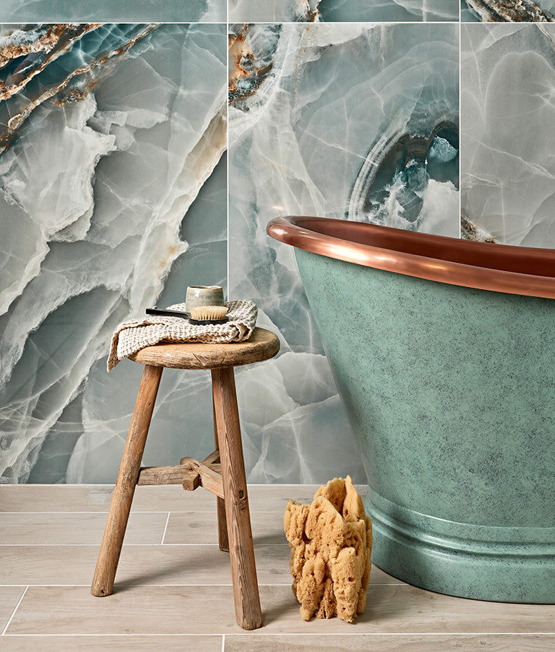 Hollywood Porcelain Turquoise 120cm