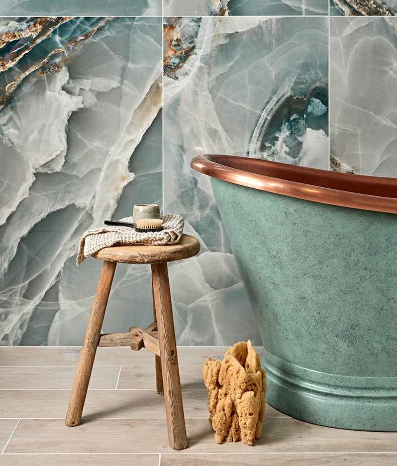 Hollywood Porcelain Turquoise 120cm Sample