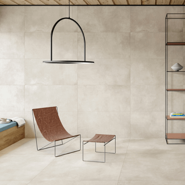 I.MAT, 4 sizes, Ratio, from £54.49/ M2 Concrete & Cement Effect Porcelain Tiles Cream Tile Caesar Ceramiche