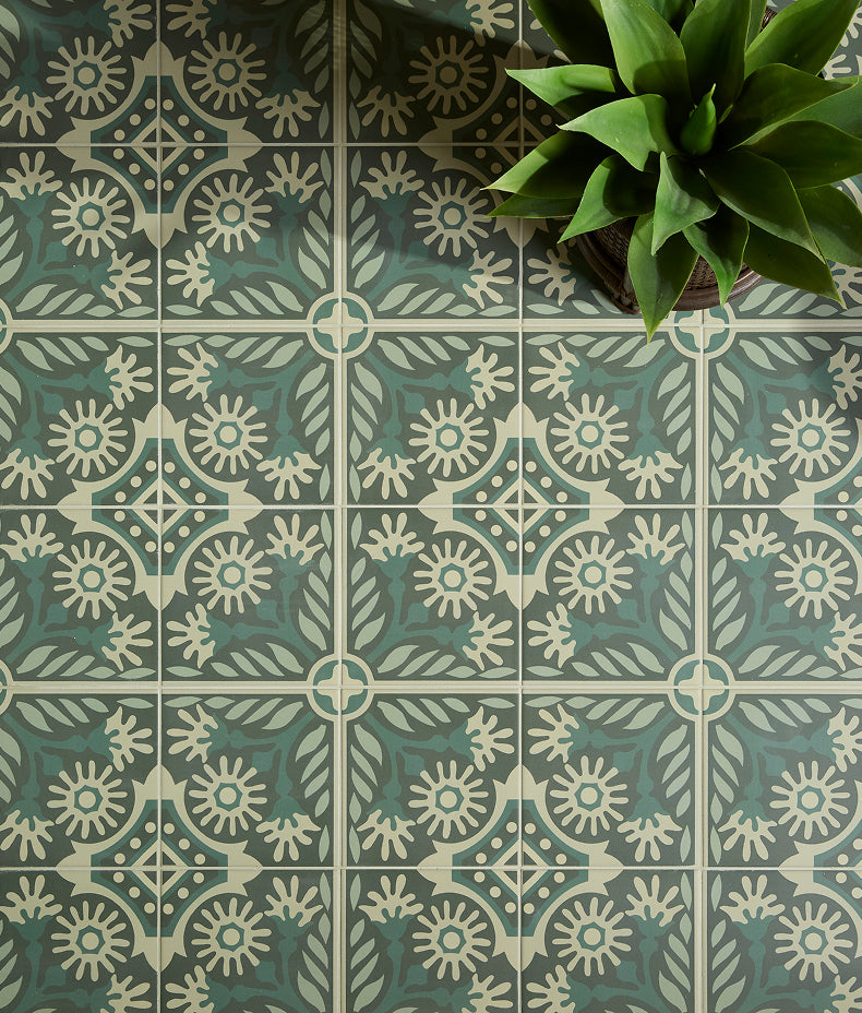 Indirah Porcelain Emerald 20x20cm Sample