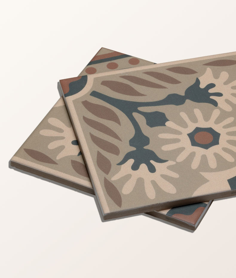 Indirah Porcelain Mocha 20x20cm Sample