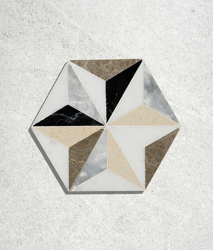 Istanbul Marble Mosaic 18.5cm