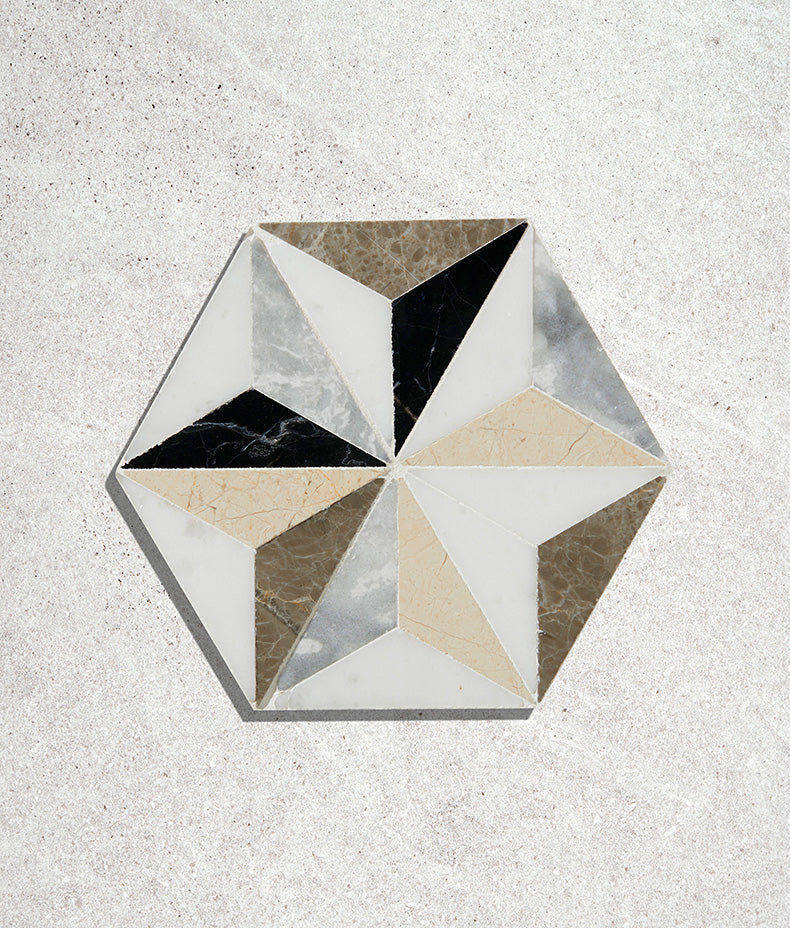 Istanbul Marble Mosaic 18.5cm Sample