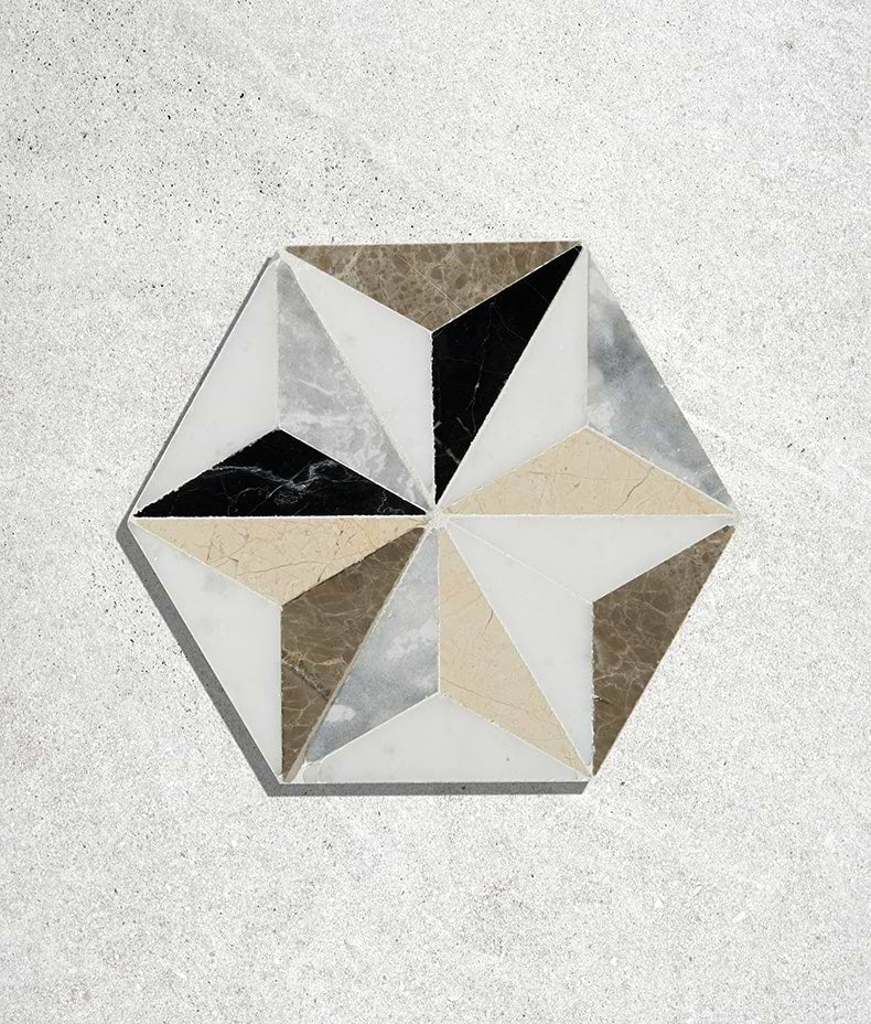 Istanbul Marble Mosaic 18.5cm Sample