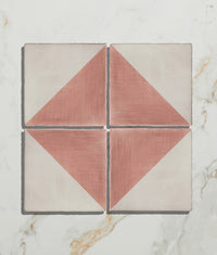 STUDIO Jamboree Handpainted Ceramic Coral Tri 13x13cm