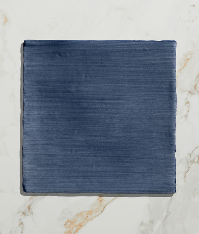 STUDIO Jamboree Handpainted Ceramic Denim Field 13x13cm
