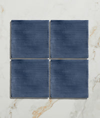 STUDIO Jamboree Handpainted Ceramic Denim Field 13x13cm