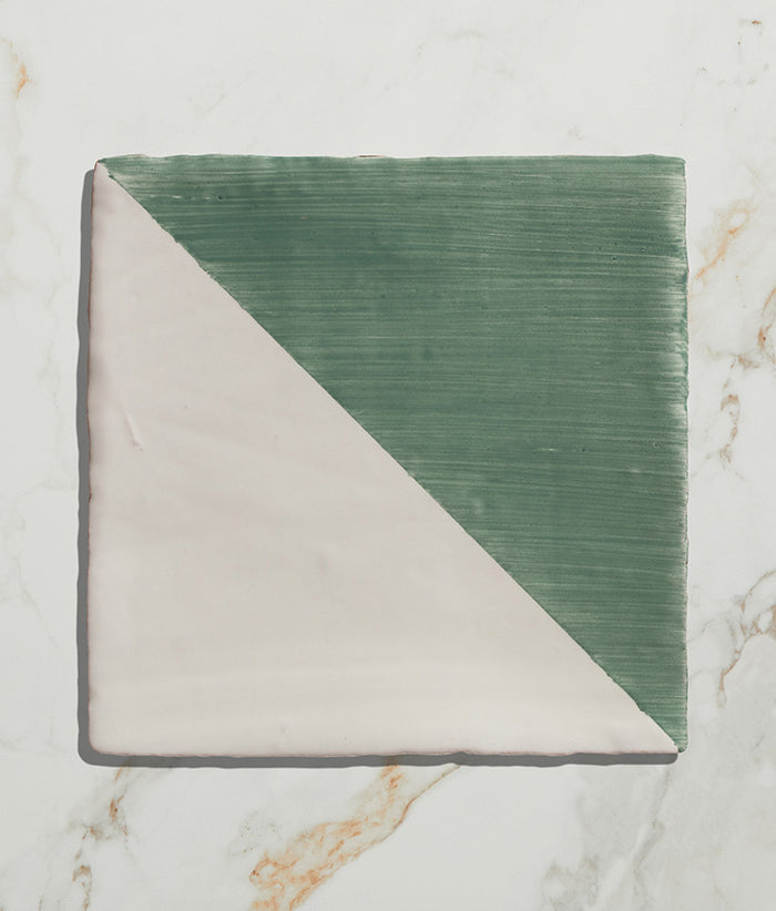 STUDIO Jamboree Handpainted Ceramic Thyme Tri 13x13cm Sample