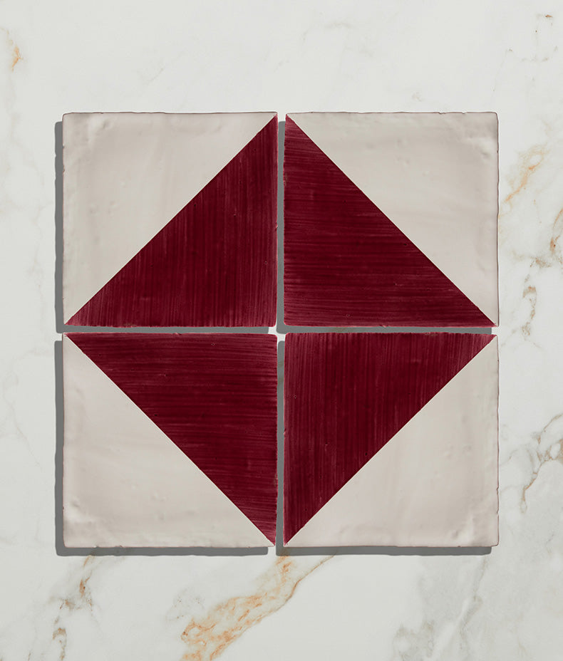 STUDIO Jamboree Handpainted Ceramic Raspberry Tri 13x13cm Sample