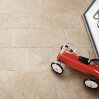 Fired Earth Jerusalem Almond 60 x 30 Limestone Effect Porcelain Tile Sample