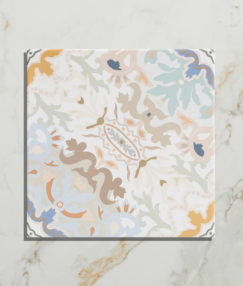 Kashmir Porcelain Pastel 22.5cm Sample