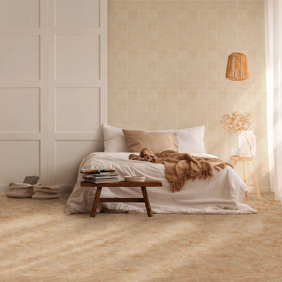 Fired Earth Kelmscott Patterned Porcelain Tiles Sample