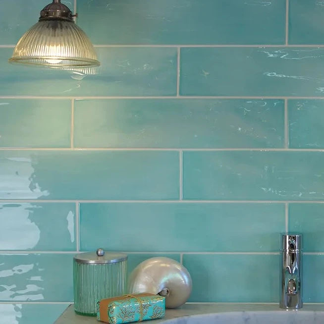 Kennet, Aqua, £85.50/ M2 Decorative Tiles Green Tile Porcelain Decorative Tiles Ca Pietra