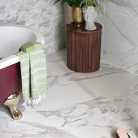 Kensington Marble Effect Tile, 2 sizes, Matt Finish, from £51.50/ M2 Marble Effect Tiles White Tile Ca Pietra