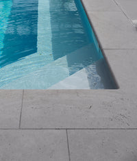 Kimmeridge Limestone Etched Bullnose Coping 40cm Sample