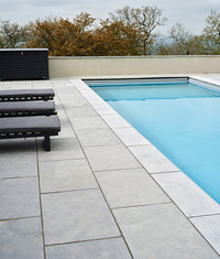 Kimmeridge Limestone Etched Bullnose Coping 40cm Sample