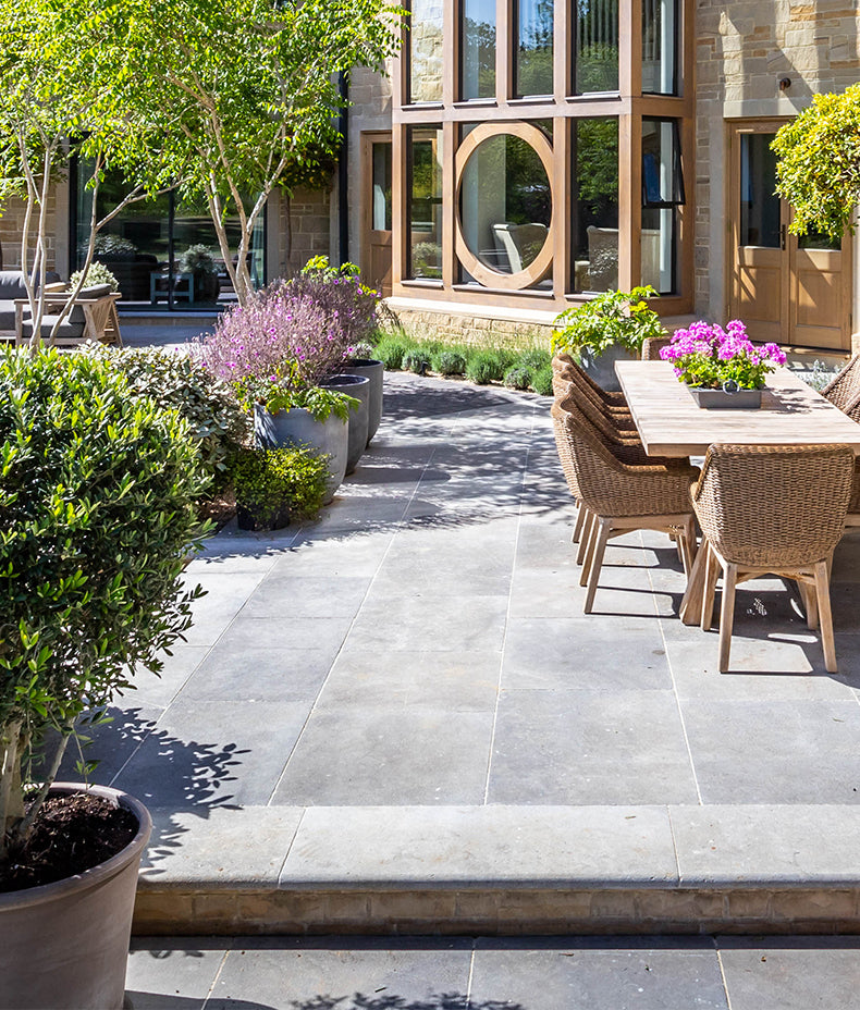 Kimmeridge Limestone Paving Tumbled & Etched Finish 60x90cm Sample