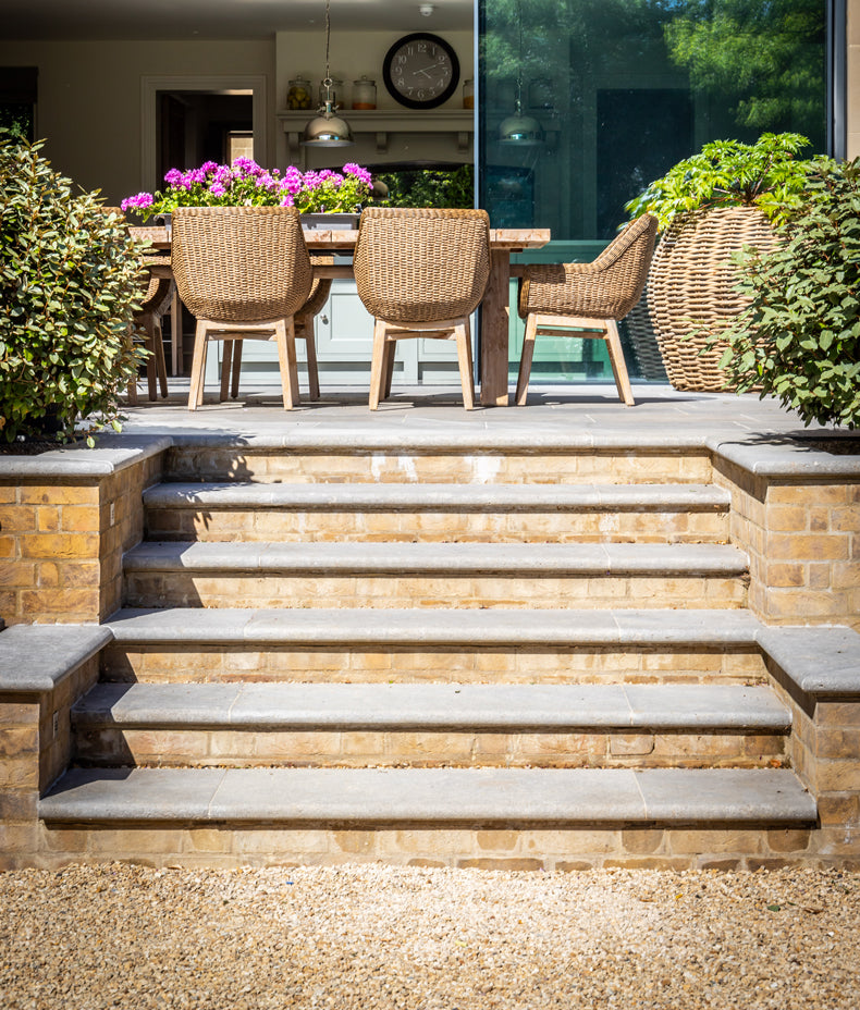 Kimmeridge Limestone Paving Tumbled & Etched Finish 60x90cm