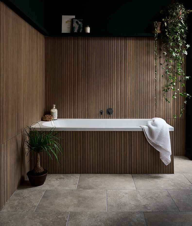 Kinfolk Porcelain Teak 60x120cm Sample