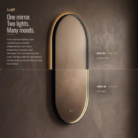 Kingsley Capsule Mirror 50x100cm - Black