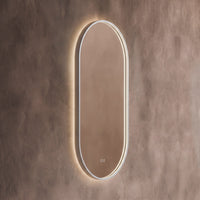 Kingsley Capsule Mirror 50x100cm - Brushed Nickel