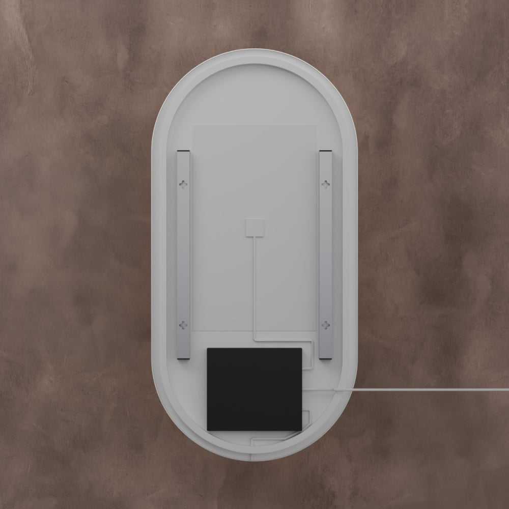 Kingsley Capsule Mirror 50x100cm - Brushed Nickel