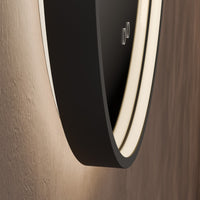 Kingsley Round Mirror 60cm - Black