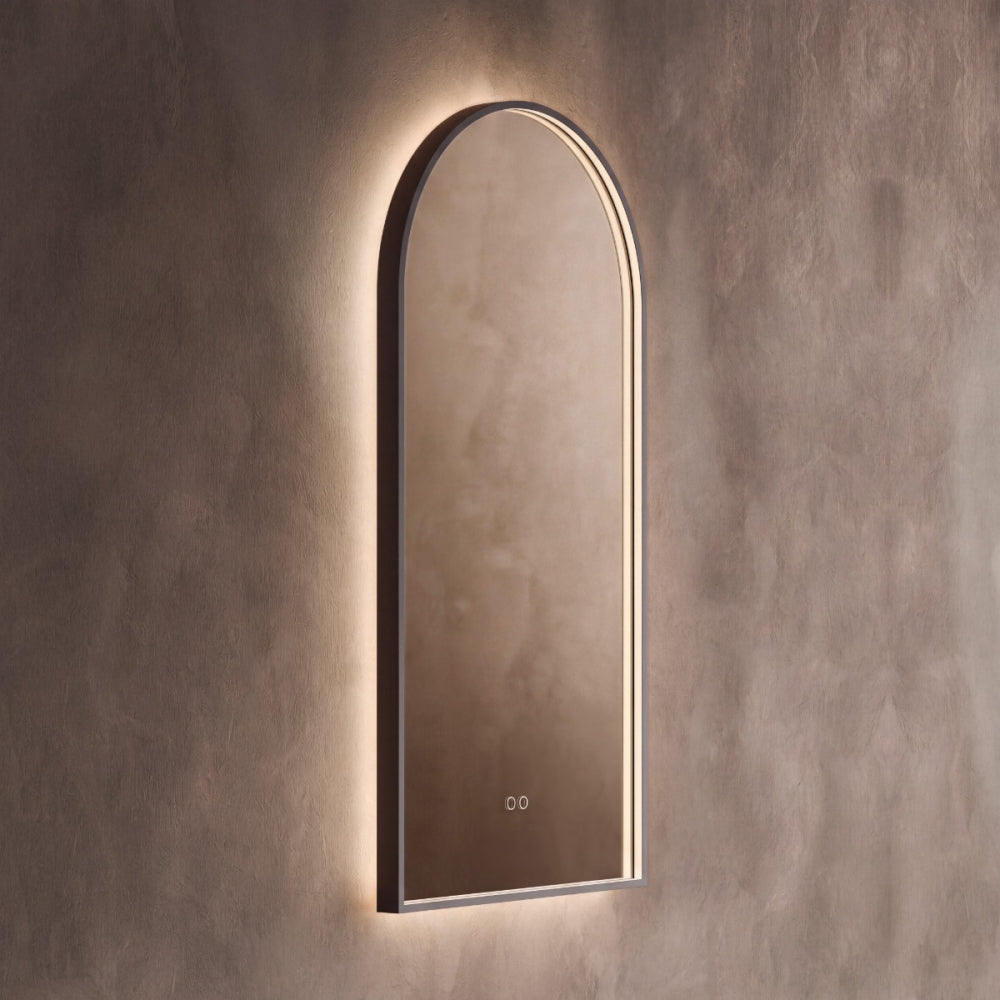 Kingsley Arch Mirror 50x100cm - Black