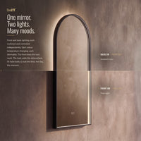 Kingsley Arch Mirror 50x100cm - Black