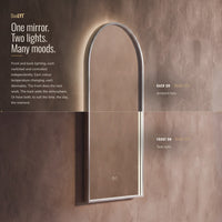 Kingsley Arch Mirror 50x100cm - Brushed Nickel