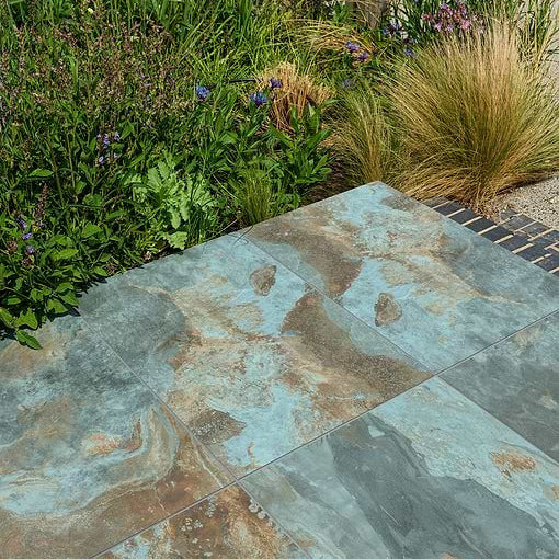 Komodo Porcelain Paving Textured Green 60x90cm