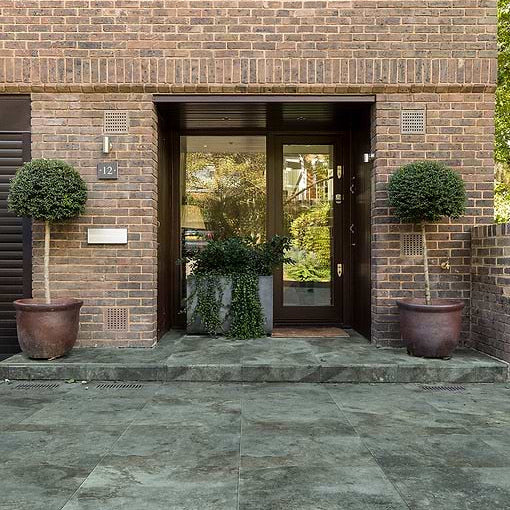 Komodo Porcelain Paving Textured Green Sample