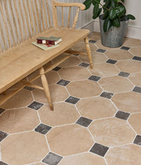 Lacock Limestone Heritage Finish Octagons & Hazlebury Cabochons 30.5cm